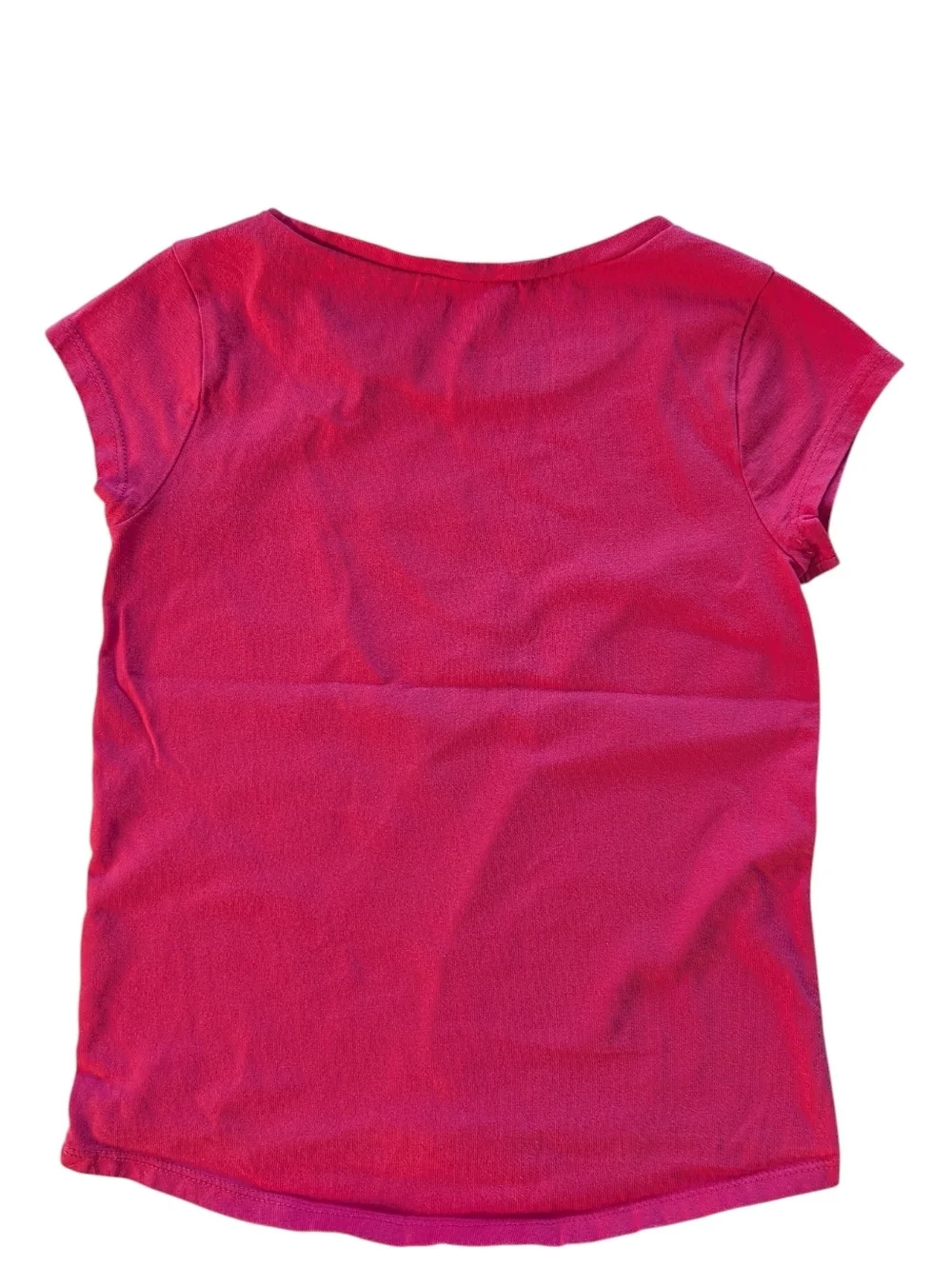 Gymboree Girls Pink Short Sleeve Tee with Metallic Ring Graphics Size S (5-6)